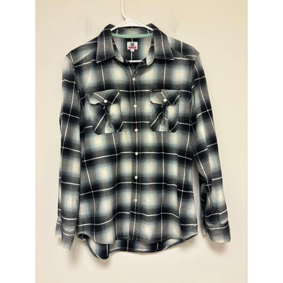 Texwood Vintage Pearl Snap Flannel Shirt - Picture 1 of 5